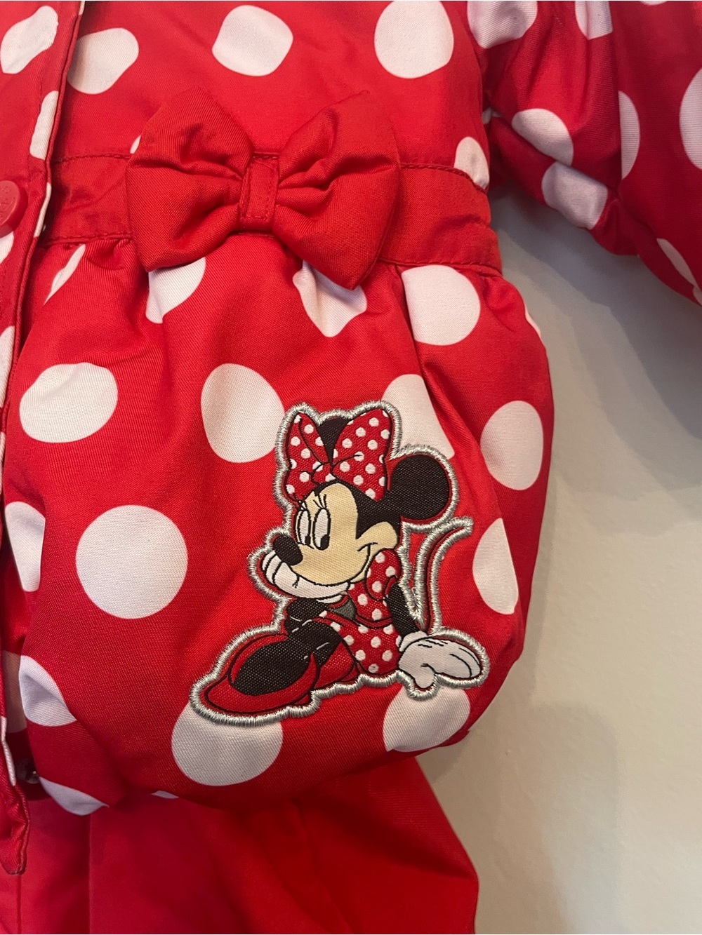 Disney Red Polka Dot Minnie Mouse Jacket - Cute Bow Detail